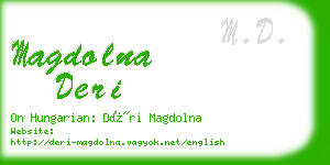 magdolna deri business card